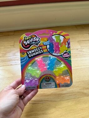 VIRAL Squishy Neon Gummy Bears 1.5” Ja-Ru Mini Gummy Bears [Pack of 6]